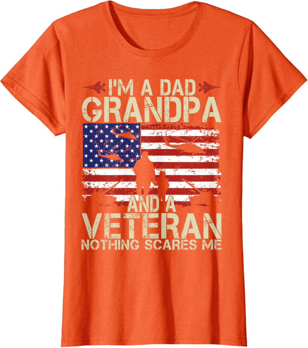 I'm A Dad Grandpa And Veteran Fathers Day Papa Grandpa Gifts