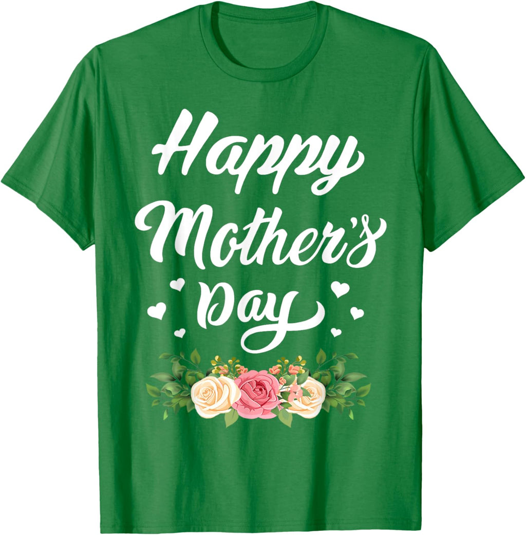 Happy Mother's Day 2024 Tshirt for Women Mom Grandma Mother Shirt