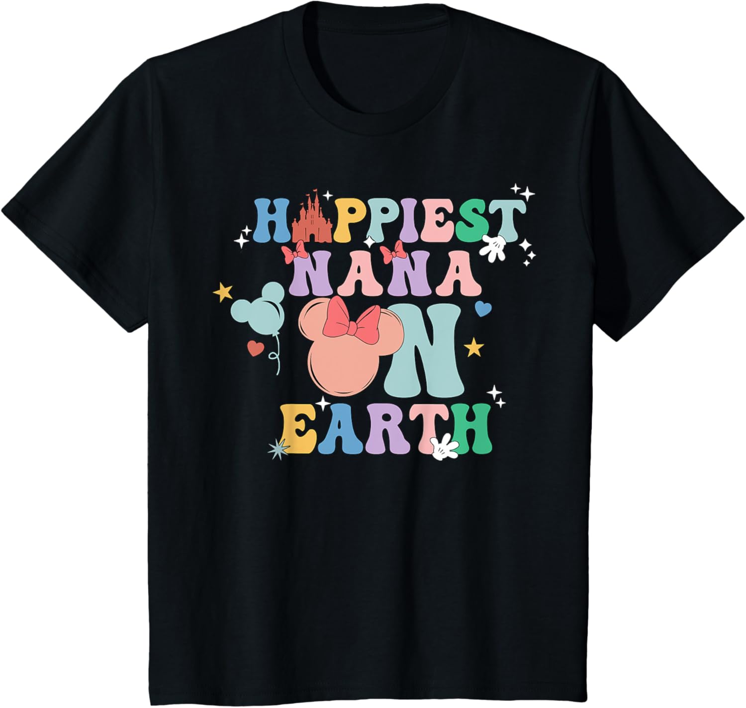Happiest Nana On Earth Groovy Mom Mother's Day Mother Shirt