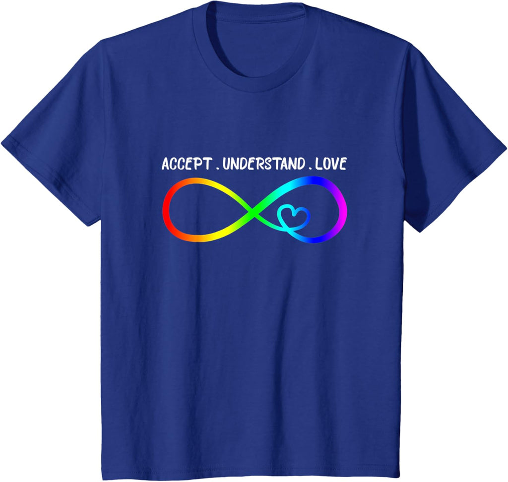 Accept Understand Love Heart Infinity Autism Awareness