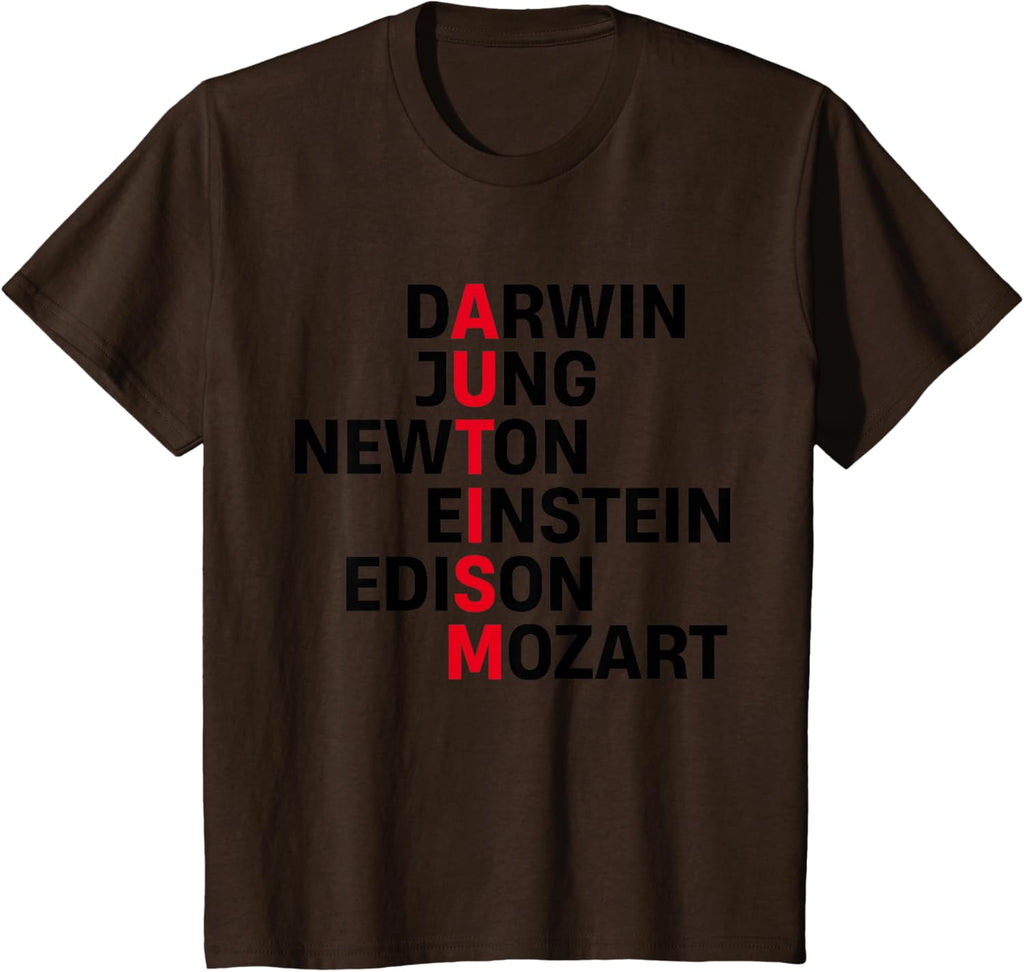 Darwin Jung Newton Einstein Edison Mozart Autism Awareness