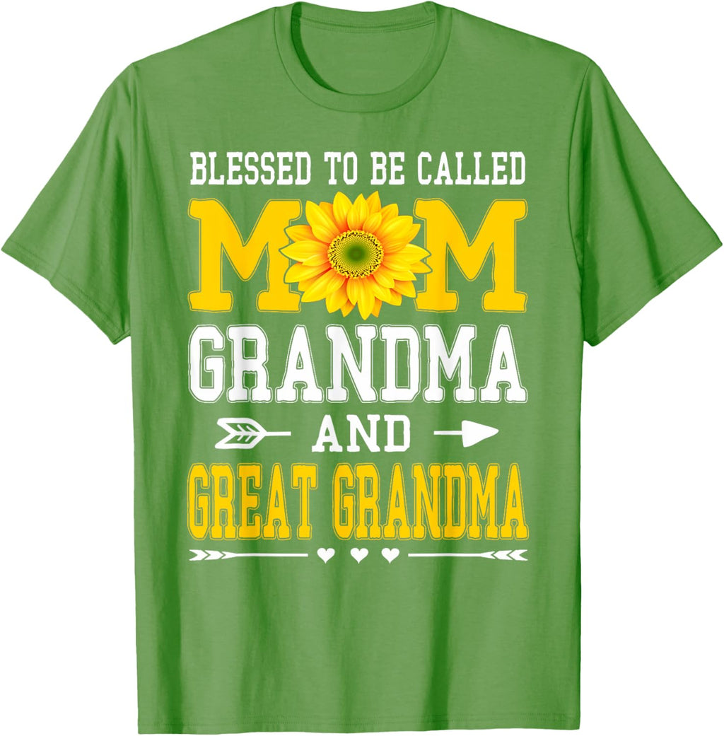 Blessed To Be Called Mom Grandma Great Grandma Mother's Day Mother Shirt