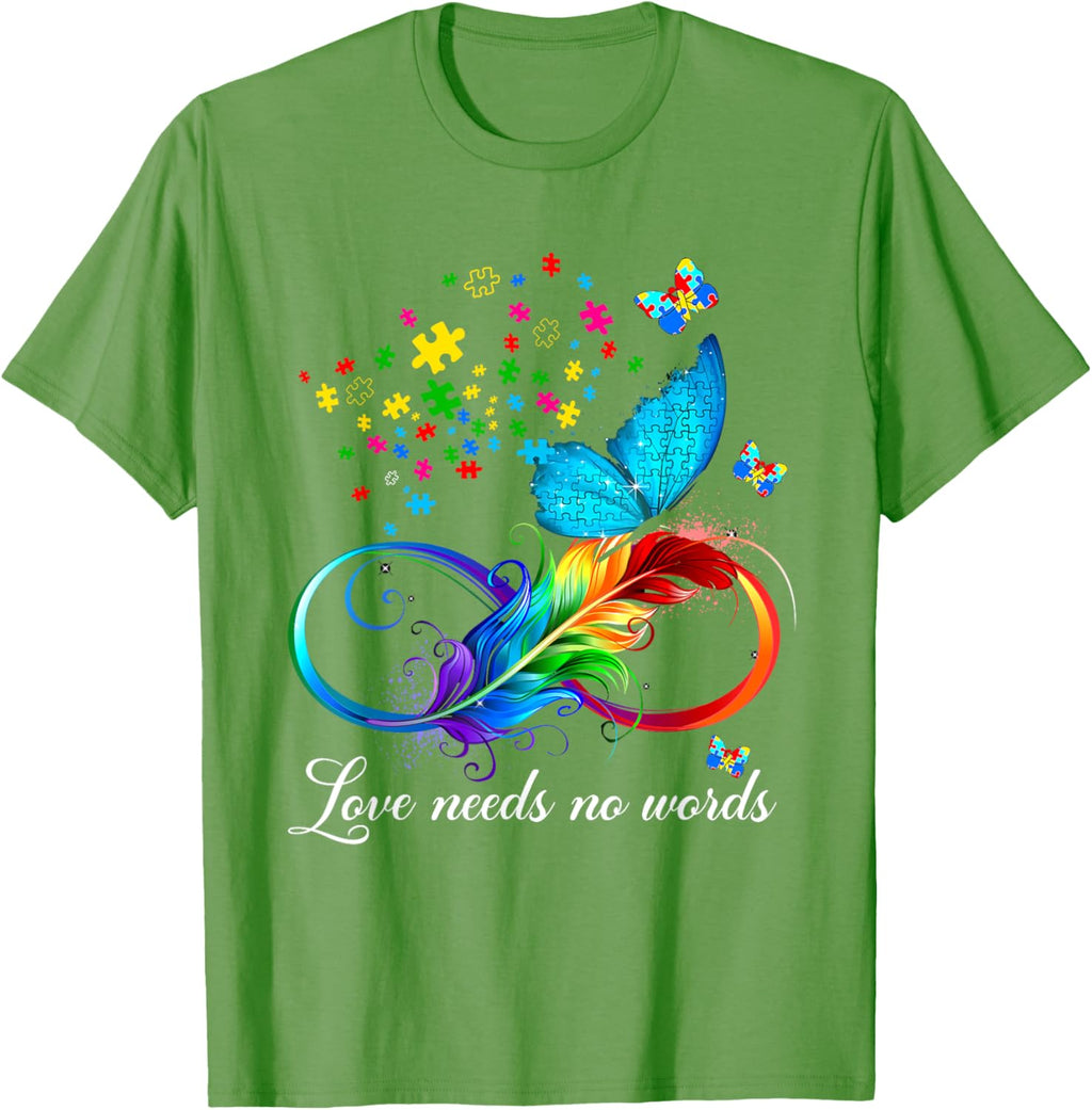 Love Needs No Words Autism Kids Mom Support Autism Awareness
