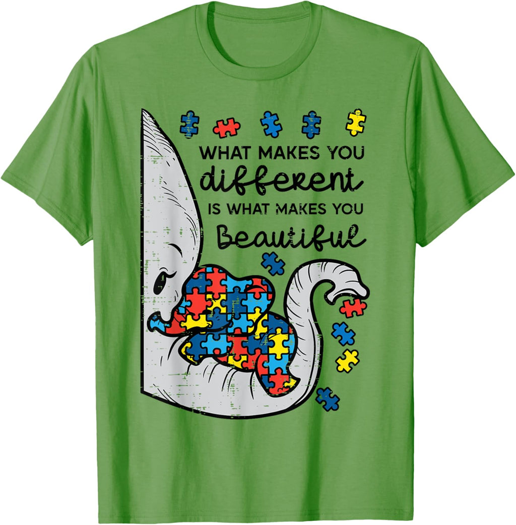 What Makes You Different Beautiful Elephant Autism Awareness