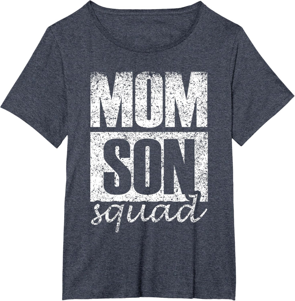 Mama Mom Son Mothers Day Love Mama Mommy Son Squad Mother's Day Matching Mom Sons Mother Son T-Shirt, Small, Black