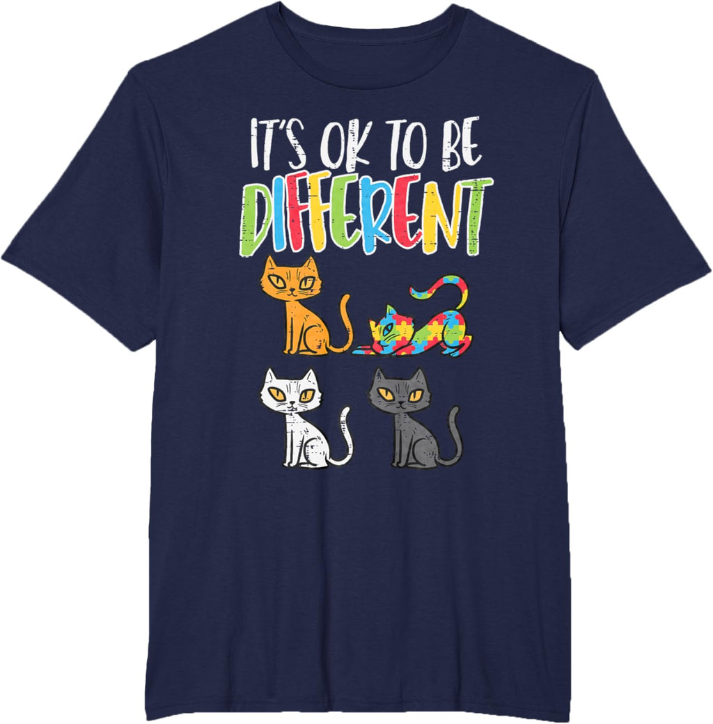 Its Ok To Be Different Cat Puzzle Cute Autism Awareness Kids