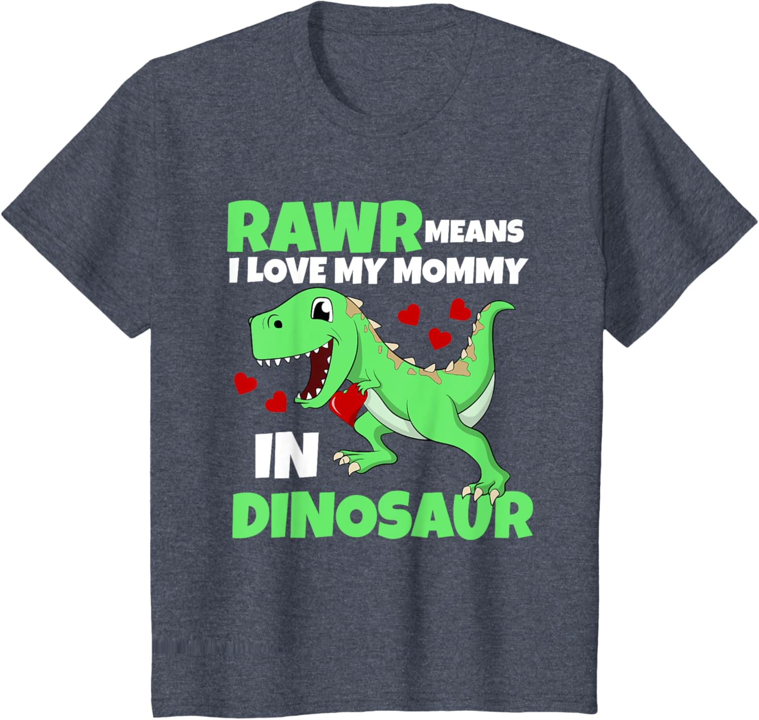 Kids I Love My Mommy Rawr Dinosaur Mom Mother's Day Toddler Boy Mother Shirt