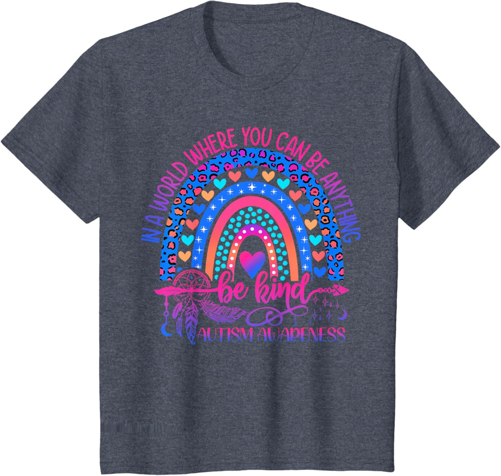 Autism Awareness Be Kind Leopard Rainbow Choose Kindness