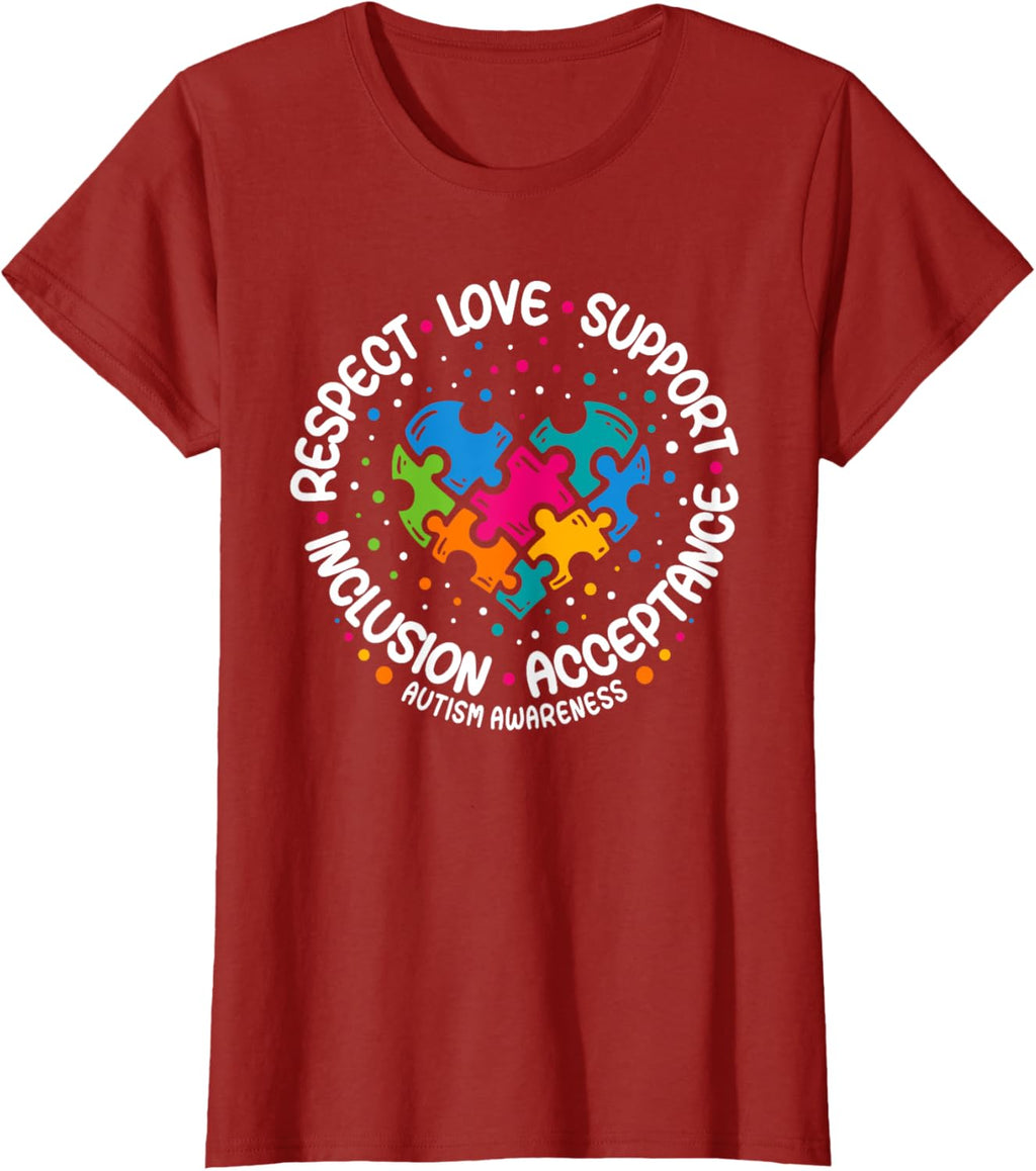 Autism Awareness Respect Love Support Blue Autism