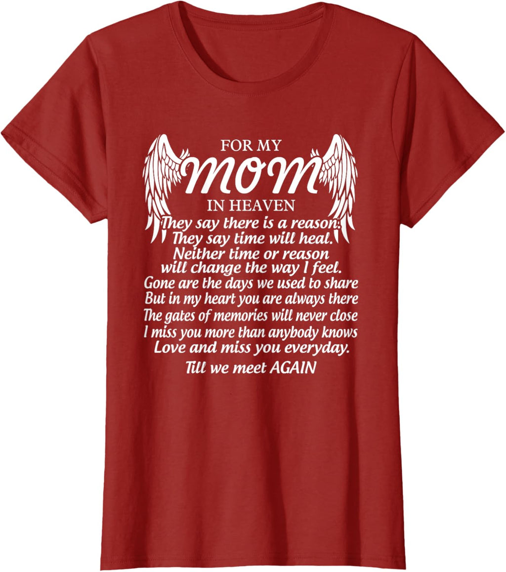 For My Mom In Heaven Love My Mom So Much Missing Mother Day