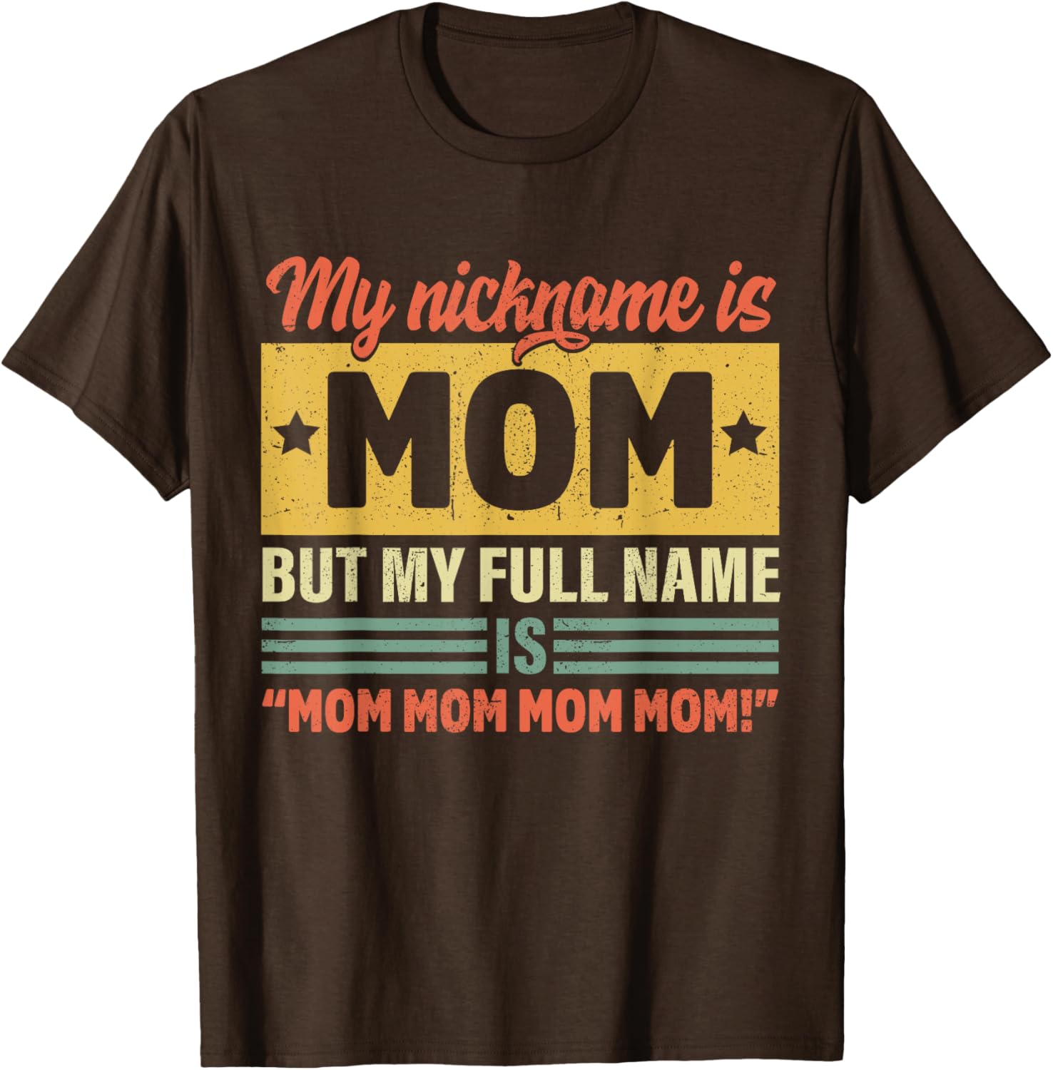 My Nickname Is Mom But My Full name Is Mom Mother's day