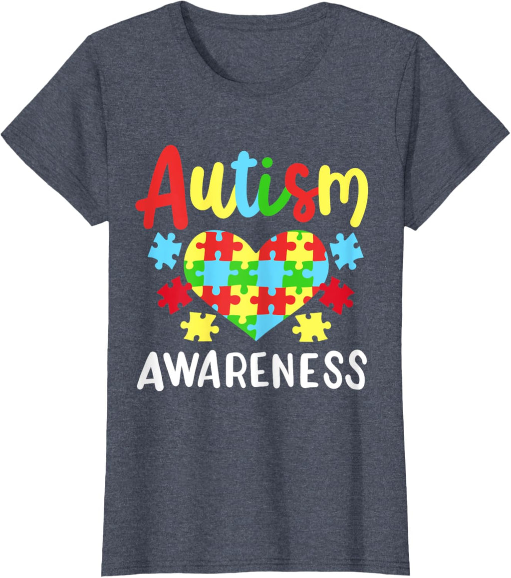 Autism Awareness T-Shirt, Small, Black