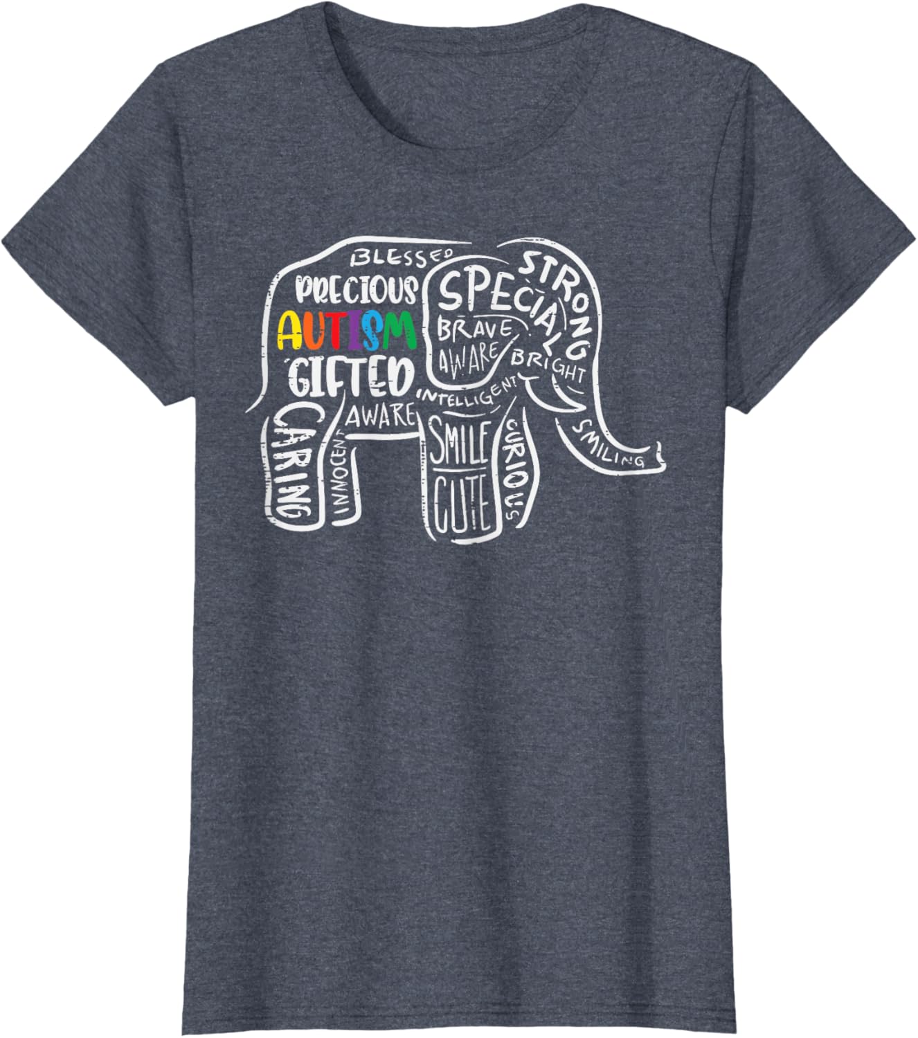 Autism Awareness Elephant Acceptance Autistic Men Women Kids