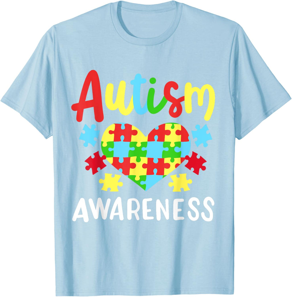 Autism Awareness T-Shirt, Small, Black