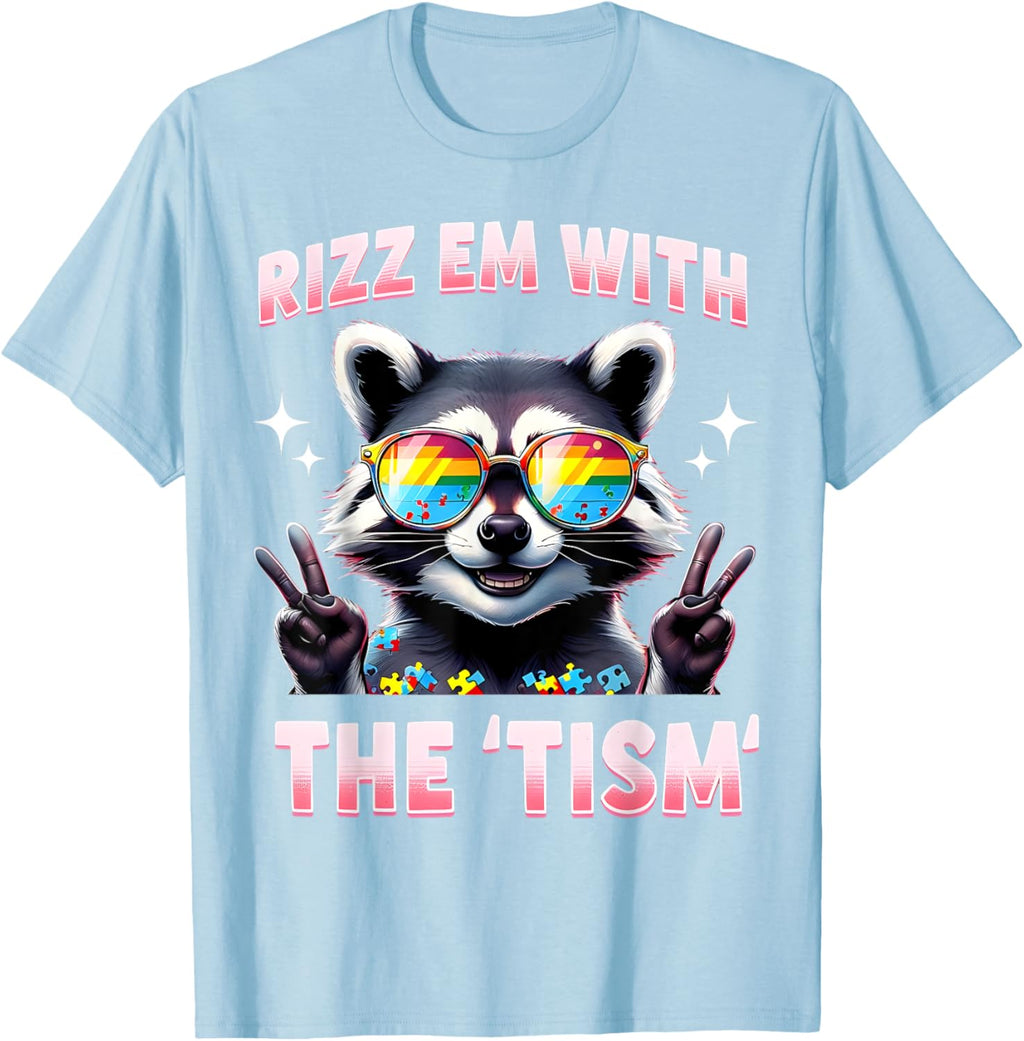Autism Funny Rizz Em With The Tism Meme Autistic Racoon