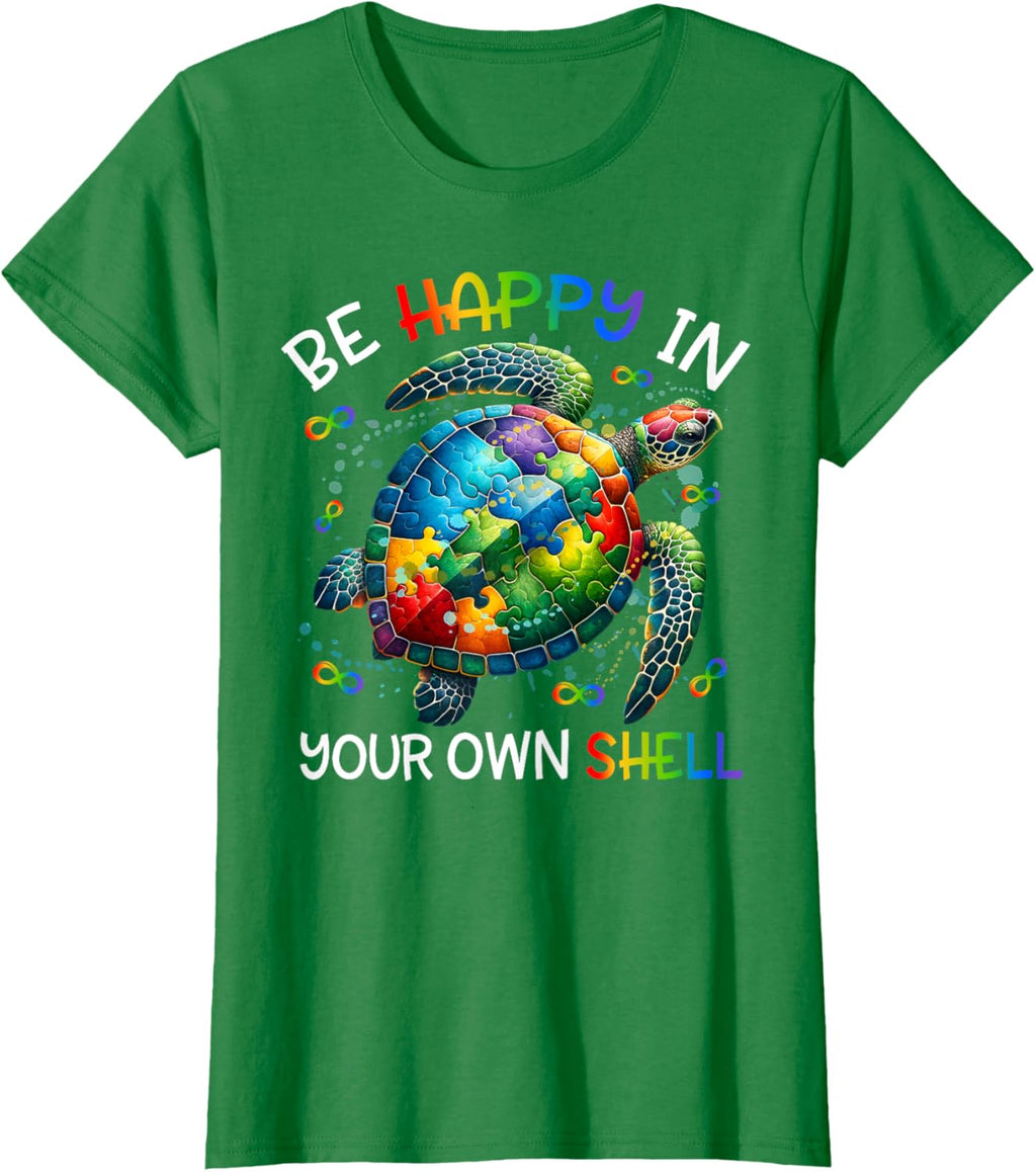 Puzzle Turtle Be Happy In Your Own Shell Autism Awareness