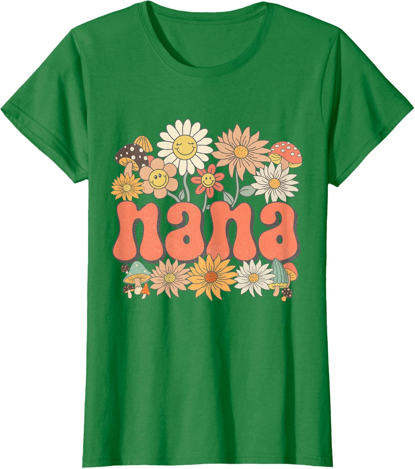 Groovy Nana Floral Hippie Retro Daisy Flower Mother's Day