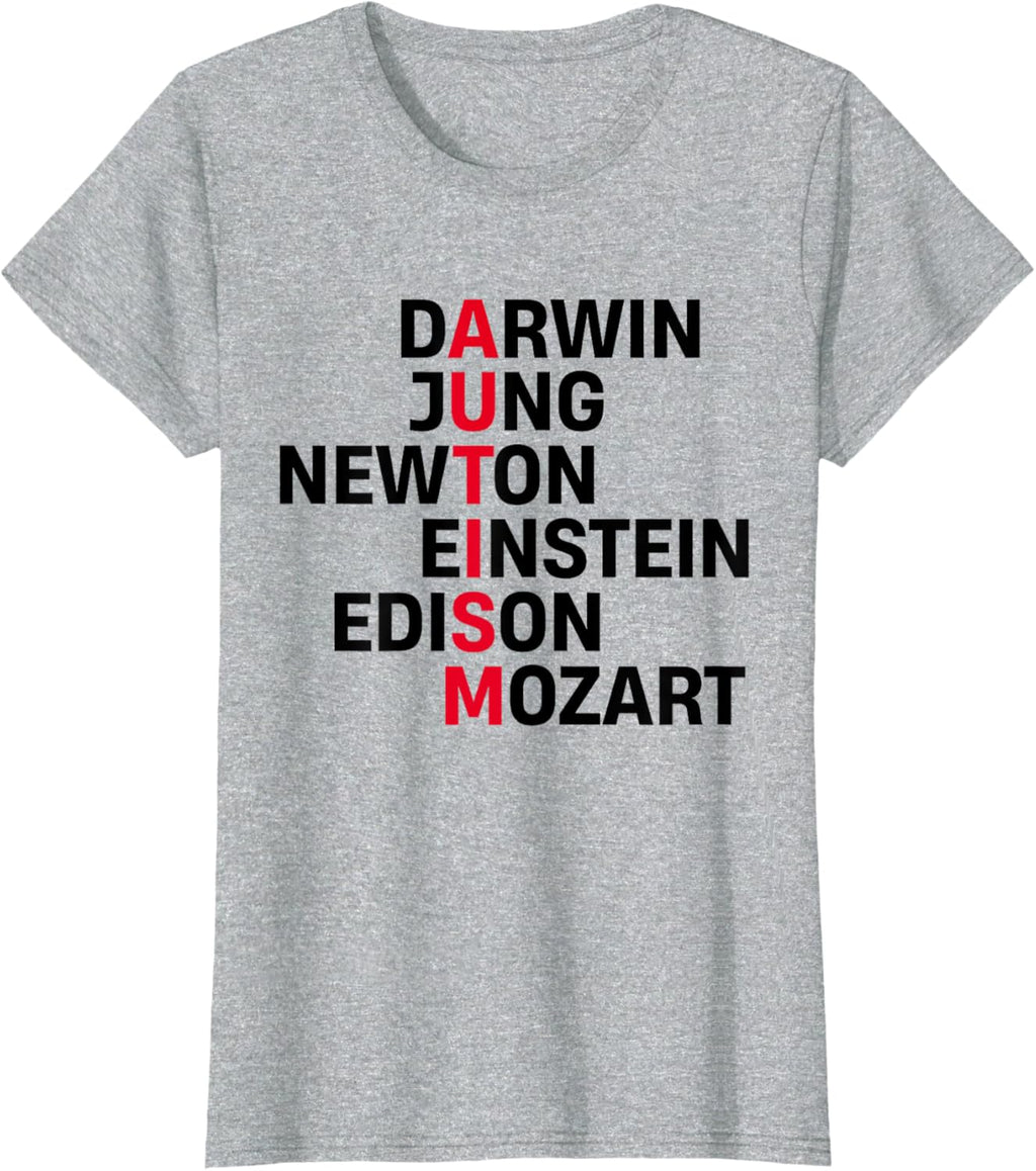Darwin Jung Newton Einstein Edison Mozart Autism Awareness