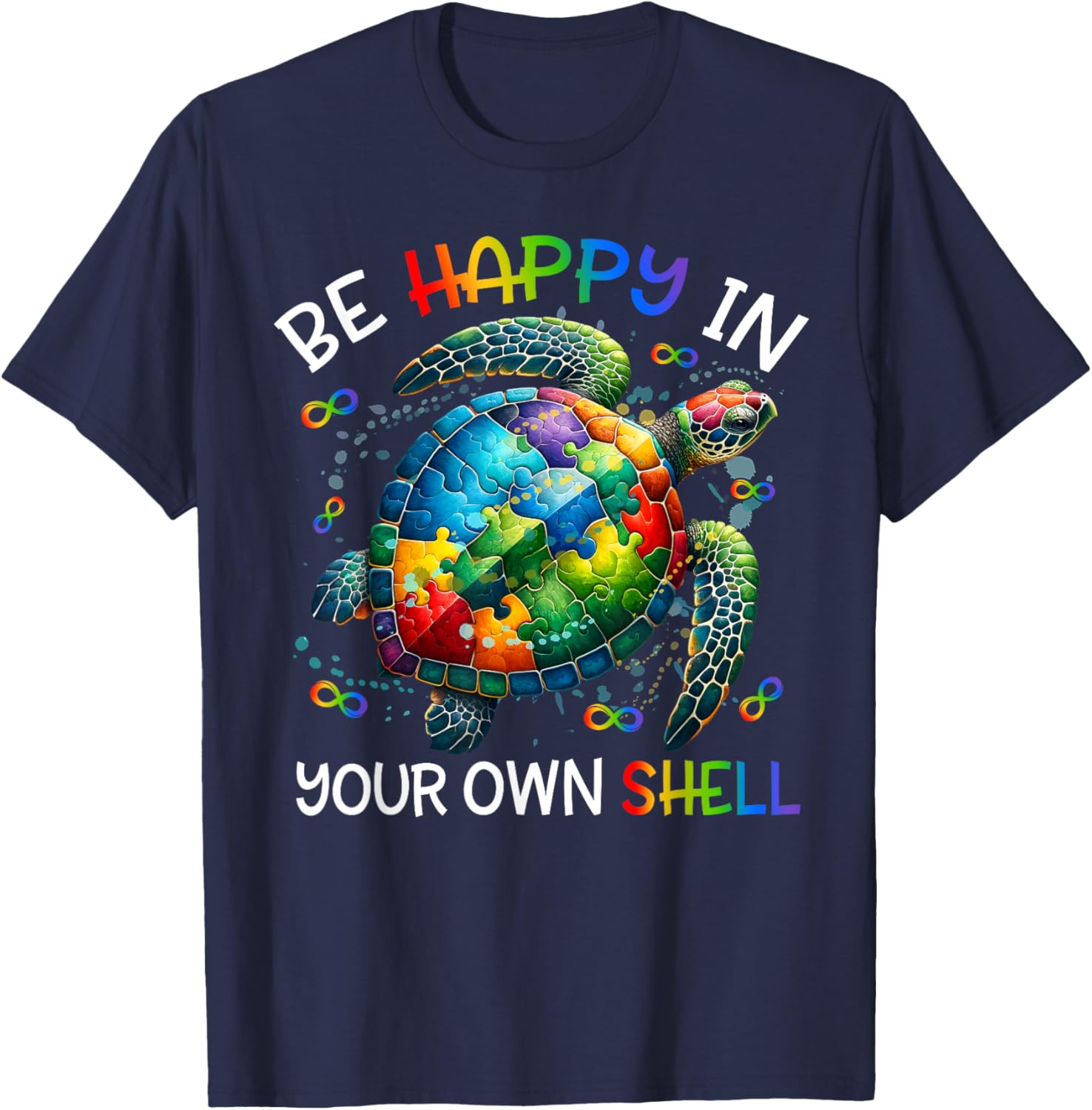 Puzzle Turtle Be Happy In Your Own Shell Autism Awareness