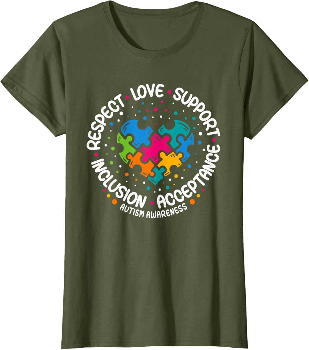 Autism Awareness Respect Love Support Blue Autism