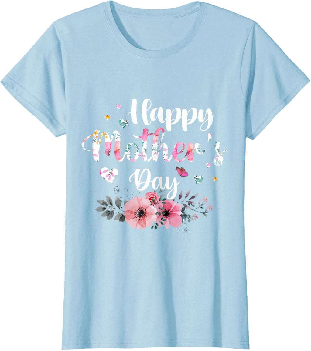 Happy Mother's Day 2025 Cute Floral for Women Mom Grandma