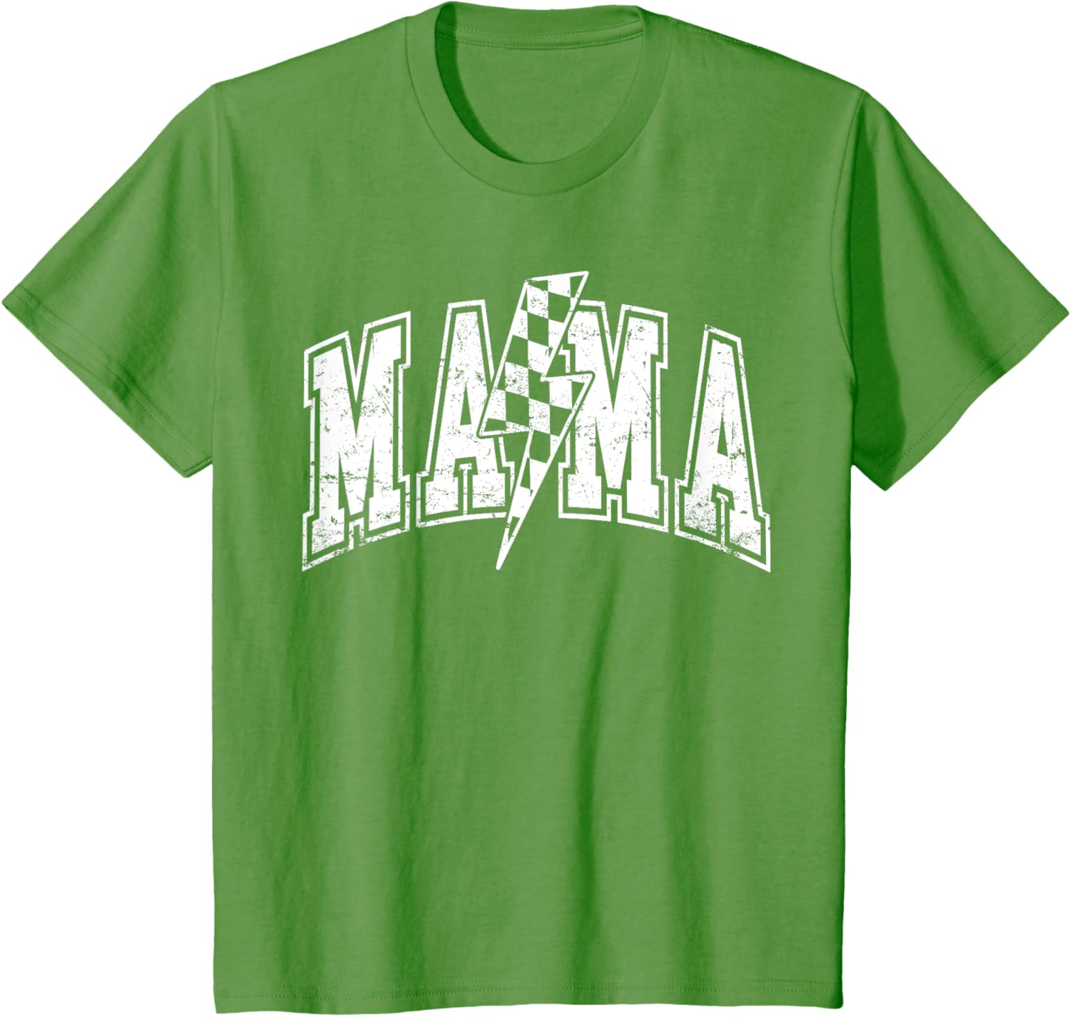 Mama Lightning Bolt Checkered Varsity Mom Women Mother's Day Mother Shirt