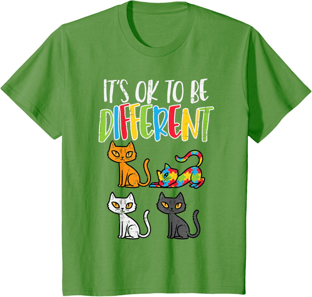 Its Ok To Be Different Cat Puzzle Cute Autism Awareness Kids
