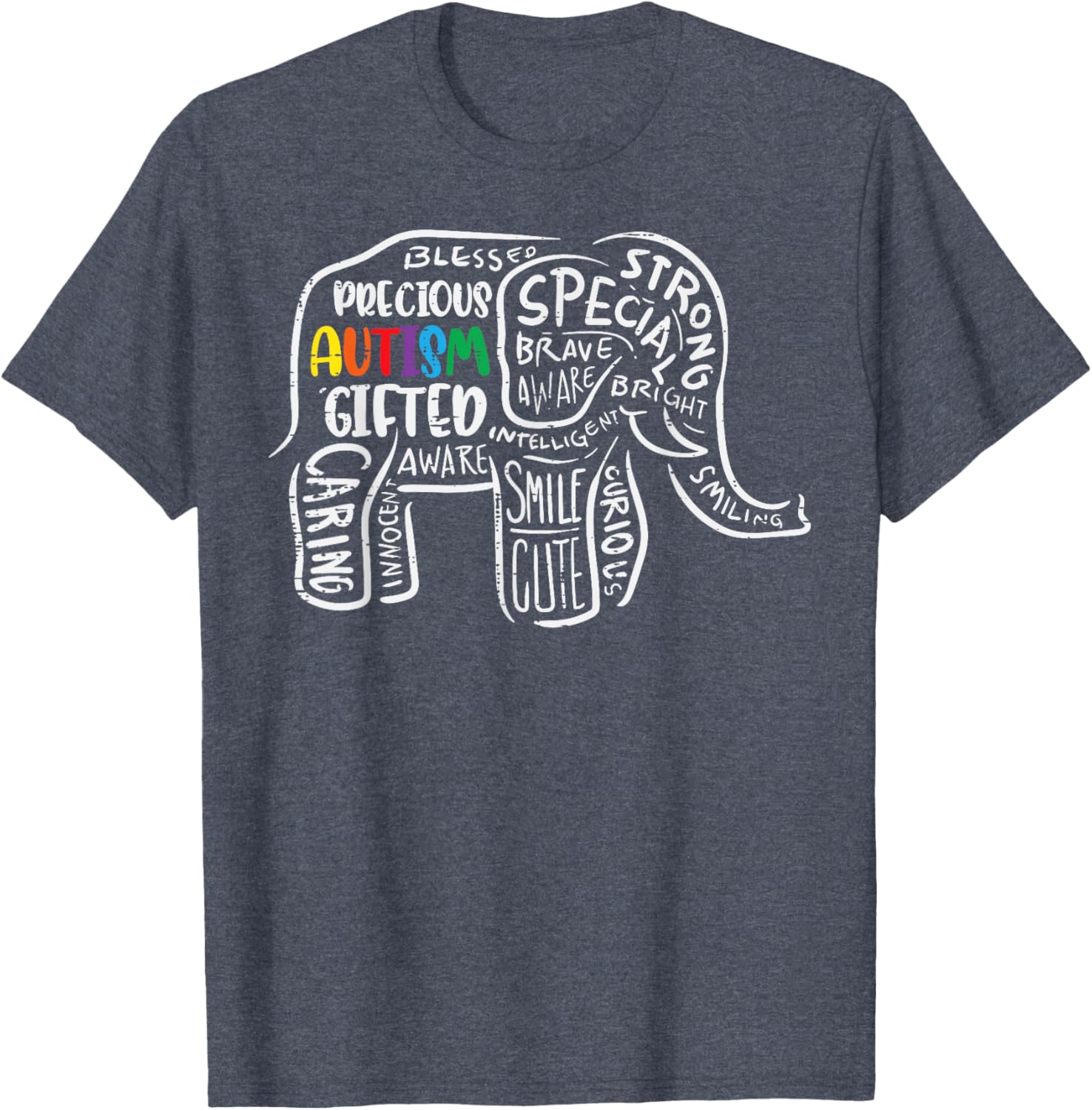Autism Awareness Elephant Acceptance Autistic Men Women Kids