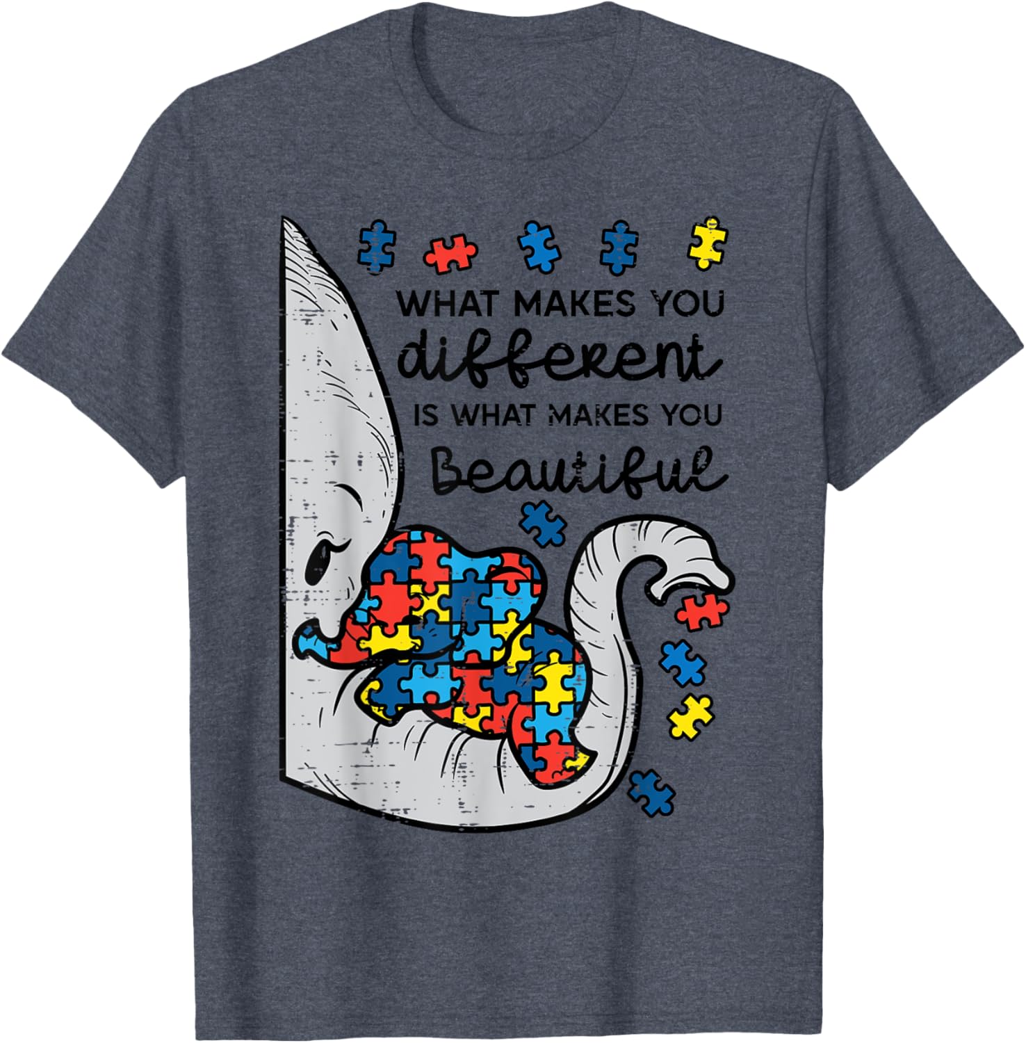 What Makes You Different Beautiful Elephant Autism Awareness