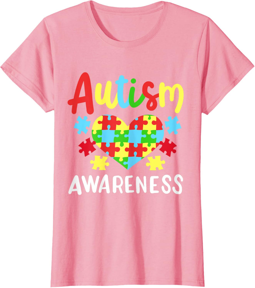Autism Awareness T-Shirt, Small, Black