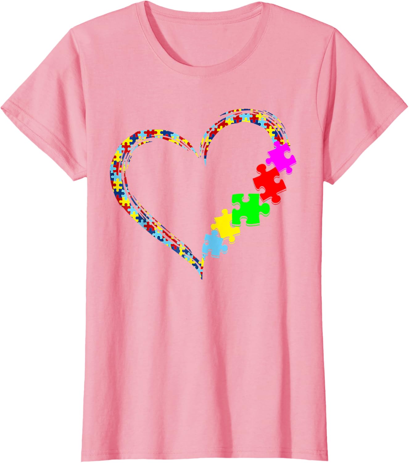 Autism Awareness Love Heart Puzzle Piece Gift Men Women