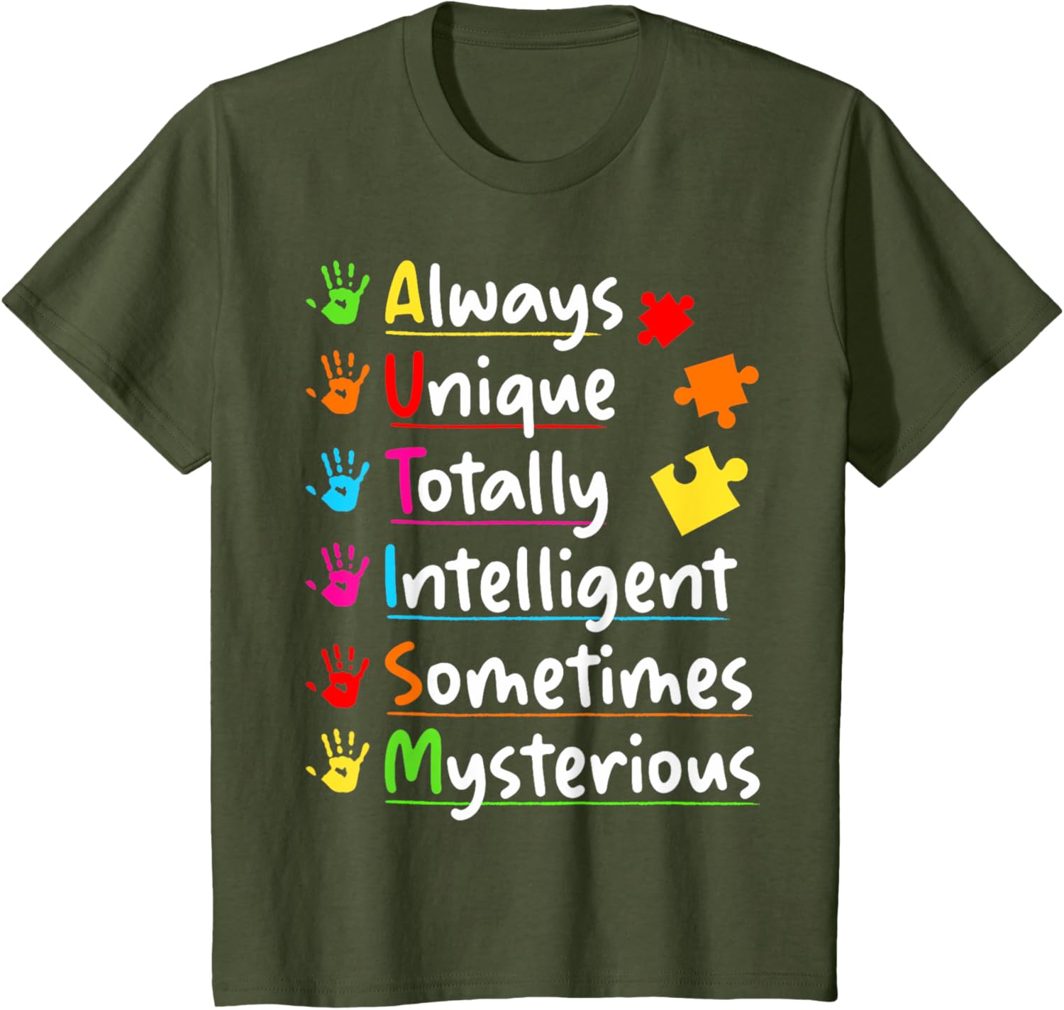 Always Unique Autism Awareness Totally Intelligent Kids