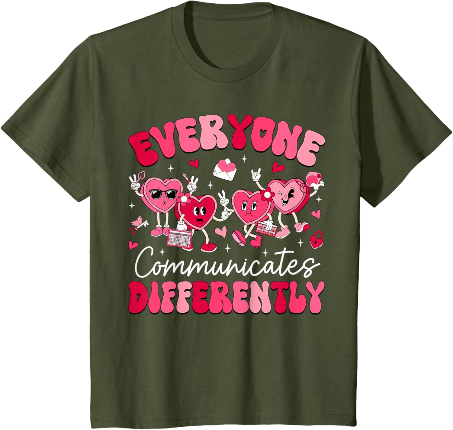 Everyone Communicates Differently Autism Valentines Day