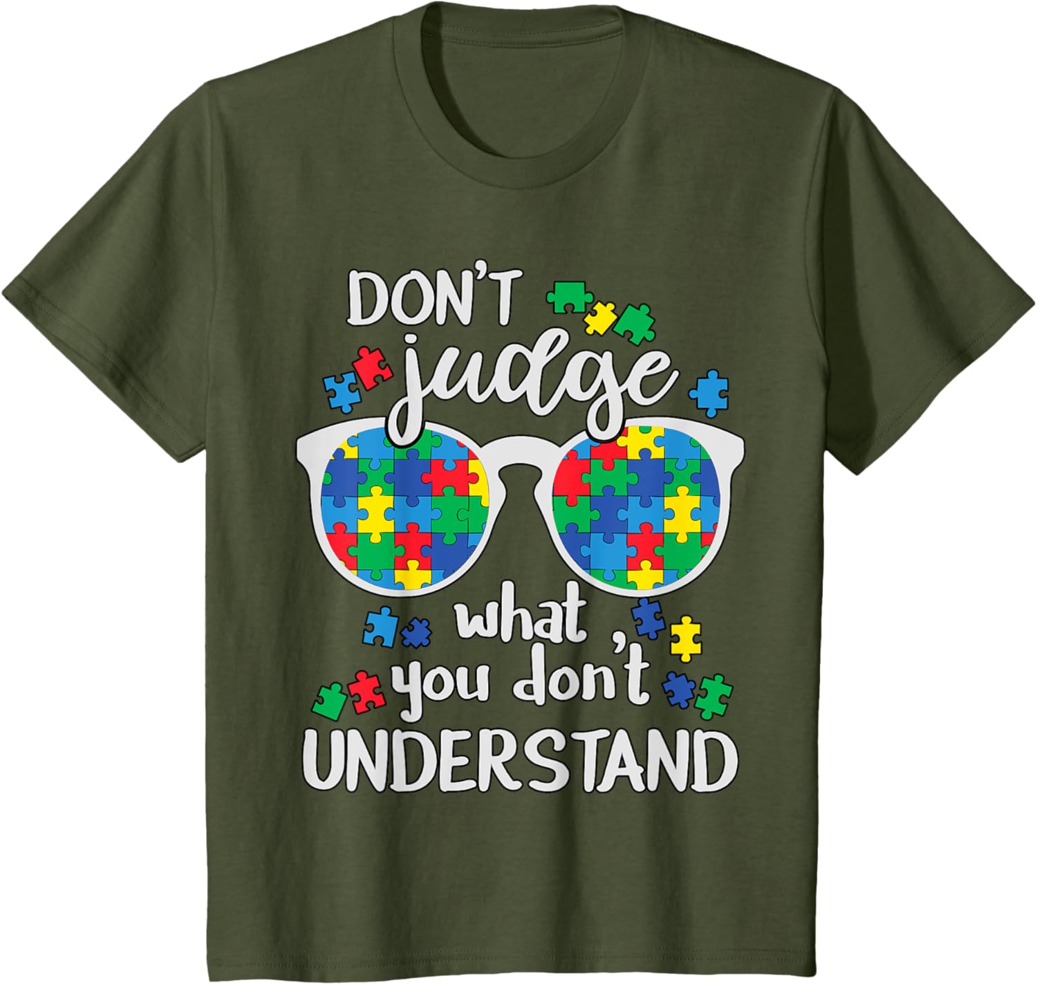 Don't Judge Understand Love Autistic Kids Autism Awareness