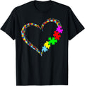 Autism Awareness Love Heart Puzzle Piece Gift Men Women