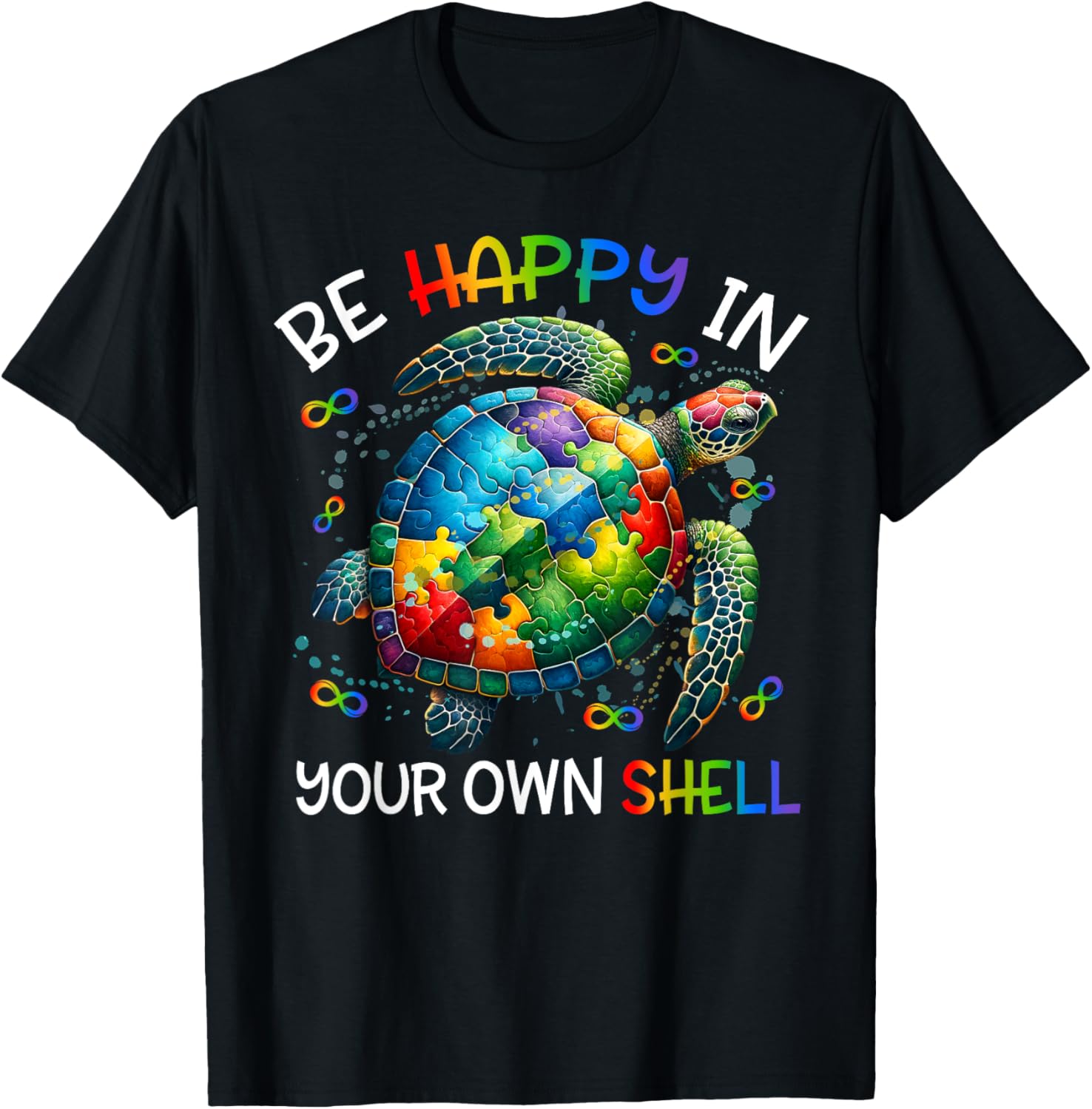 Puzzle Turtle Be Happy In Your Own Shell Autism Awareness