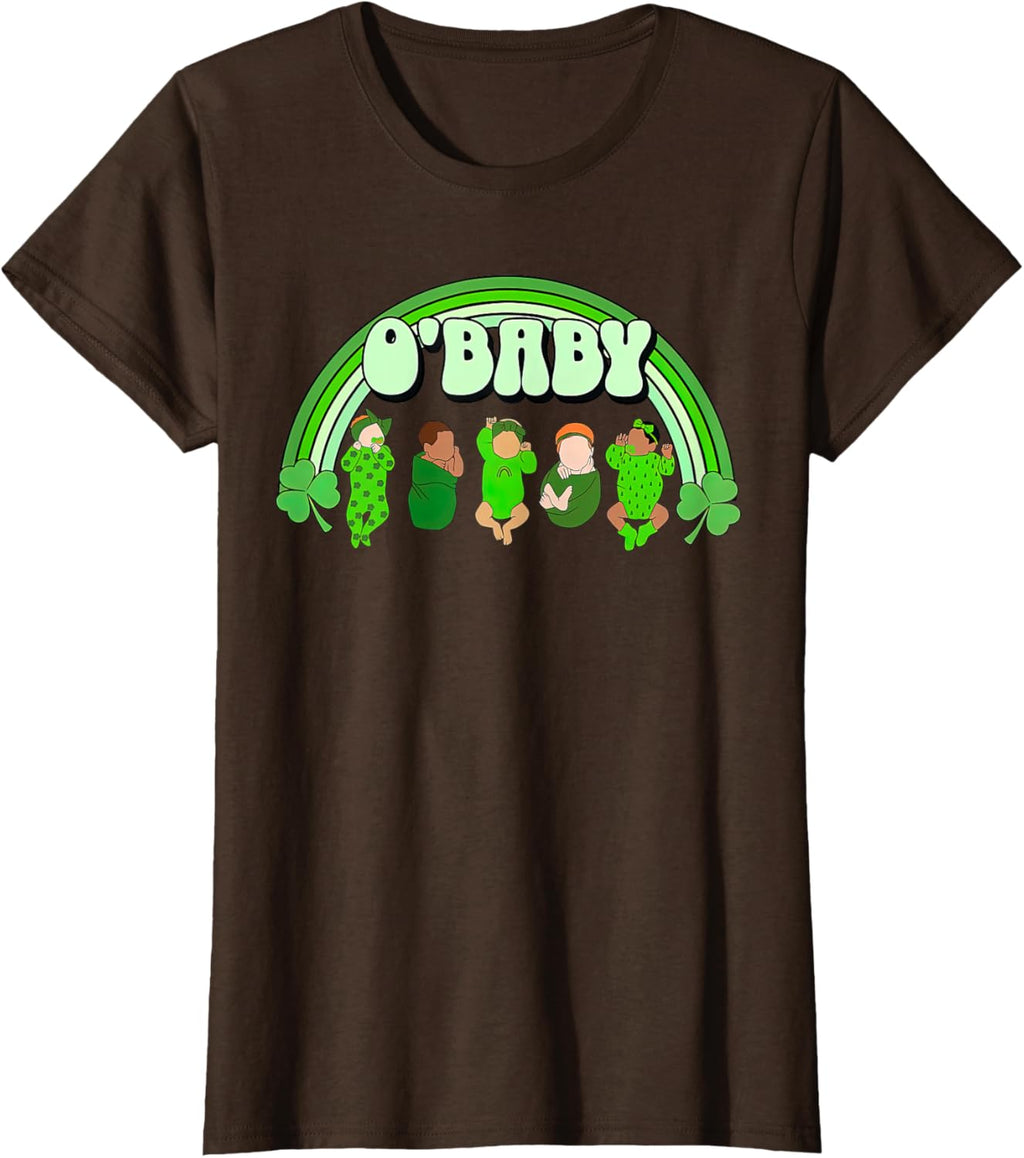 Rainbow Labor And Delivery Nurse Saint Patrick's Day NICU