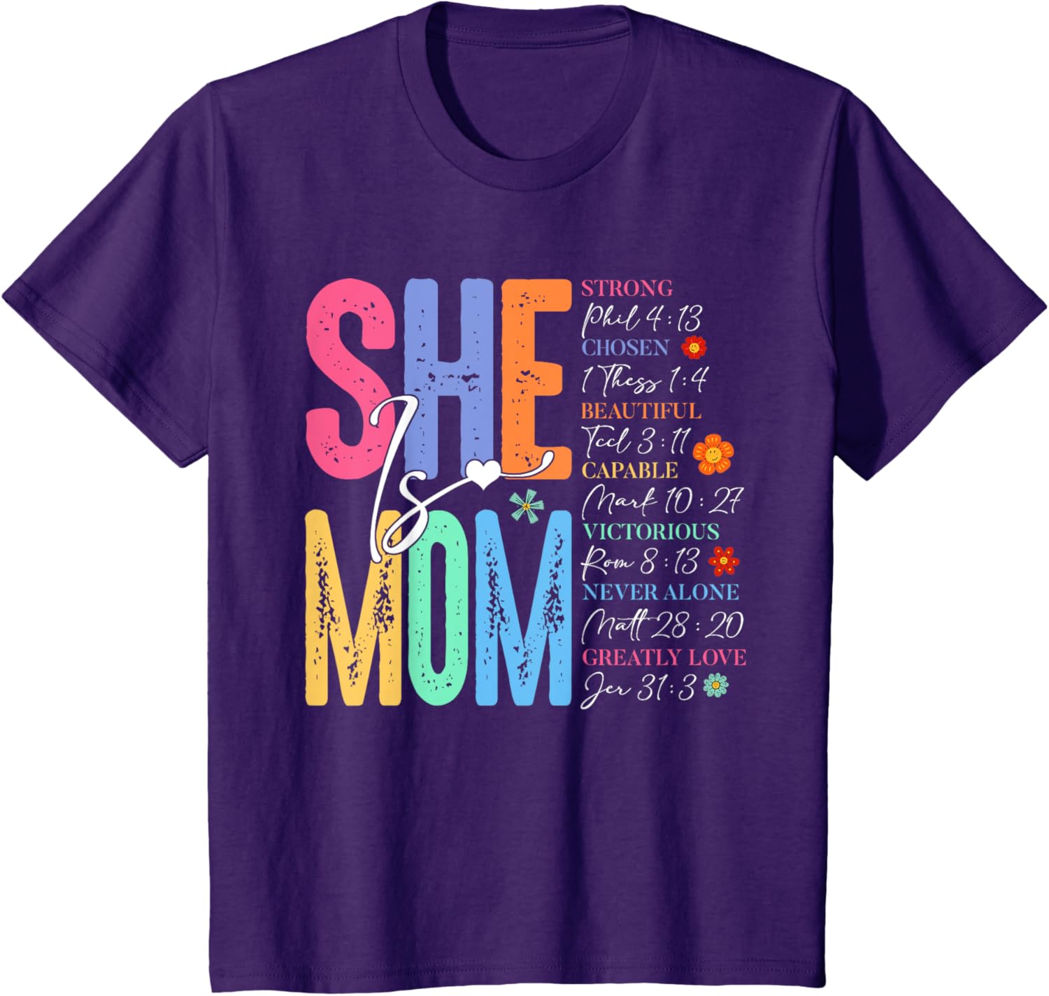 She Is Mom Christian Mother's Day Jesus Mama Religious Women
