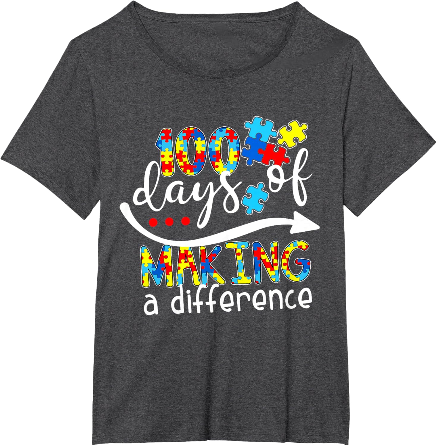 Autism 100 Days 100th day of school teacher autism awareness