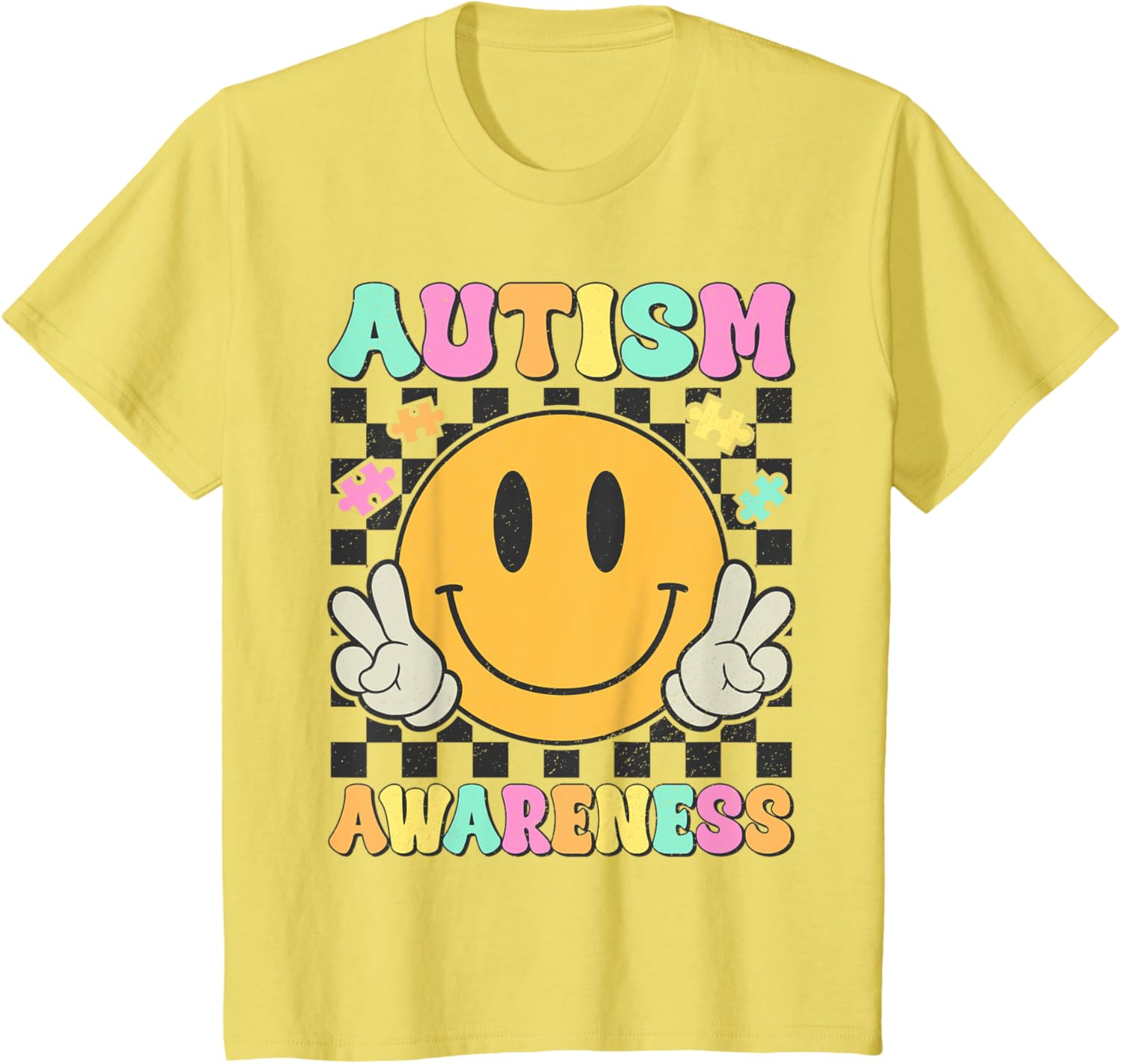 Autism Awareness Kids Men Women Smile Face Autistic Autism