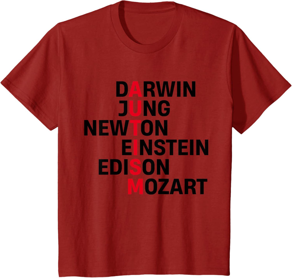 Darwin Jung Newton Einstein Edison Mozart Autism Awareness