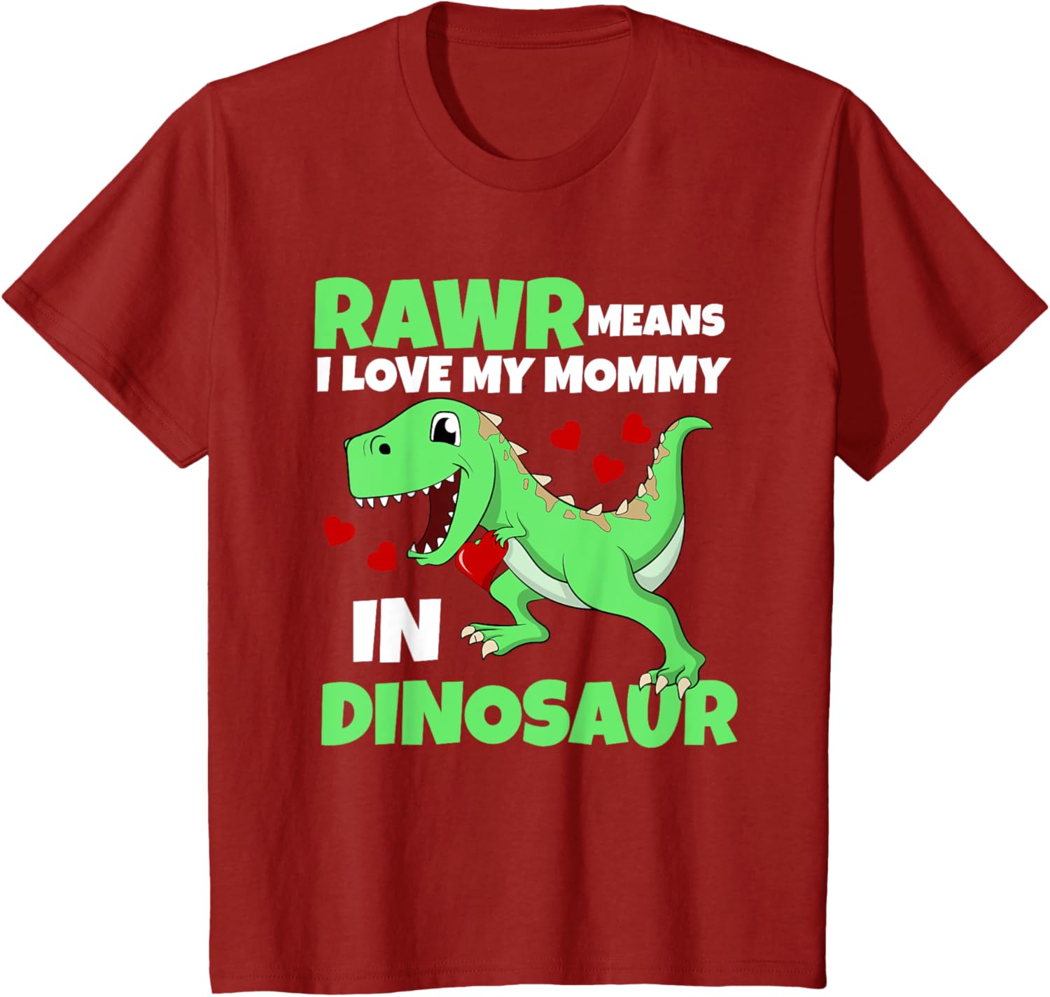 Kids I Love My Mommy Rawr Dinosaur Mom Mother's Day Toddler Boy Mother Shirt