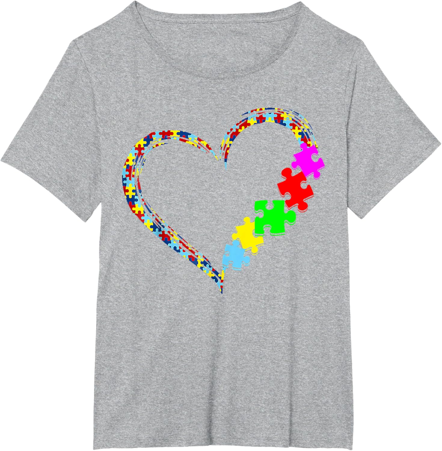 Autism Awareness Love Heart Puzzle Piece Gift Men Women