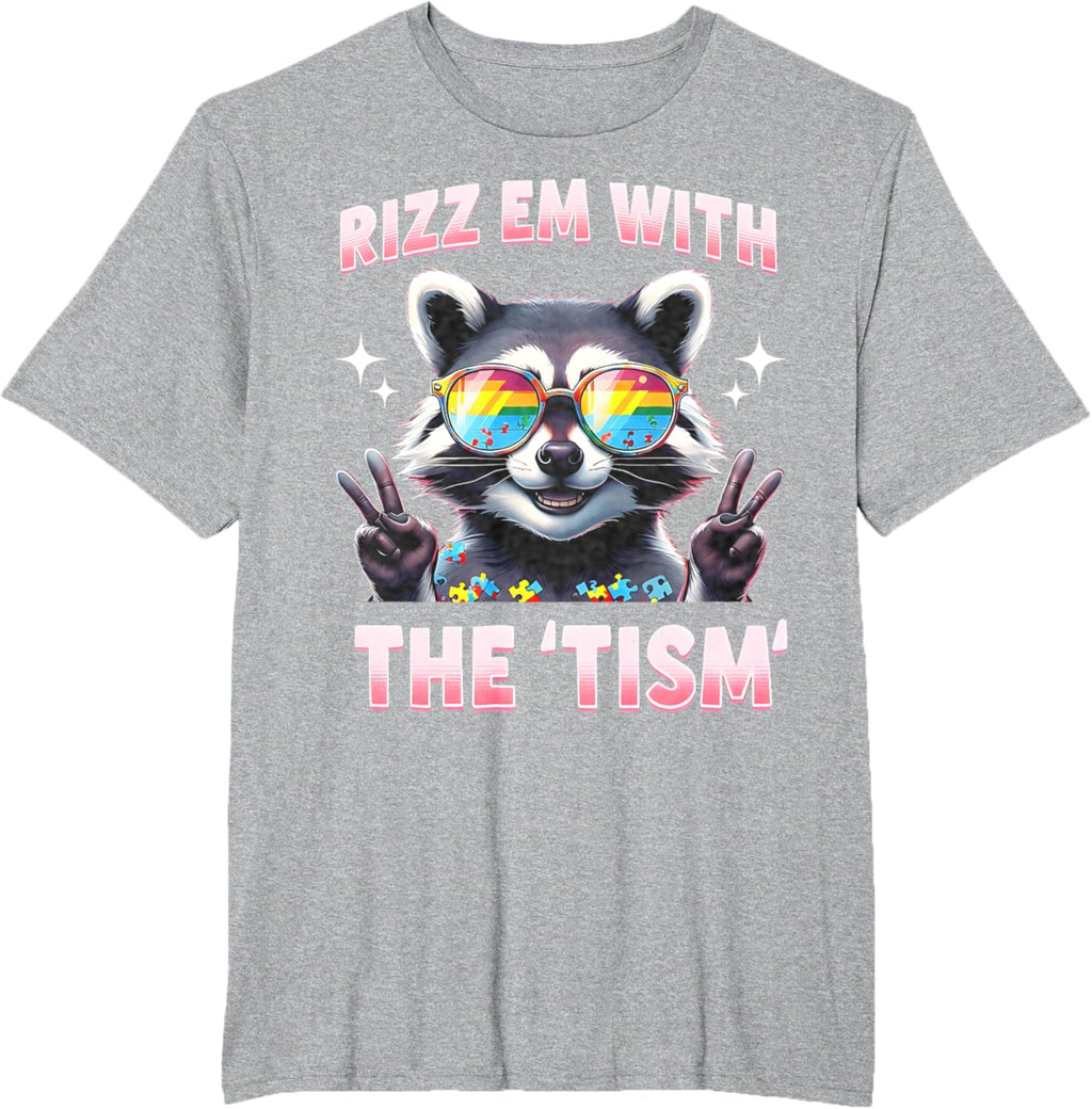 Autism Funny Rizz Em With The Tism Meme Autistic Racoon