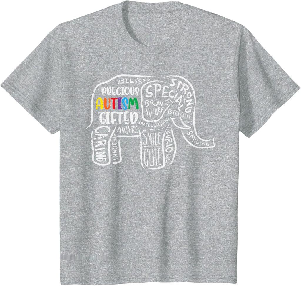 Autism Awareness Elephant Acceptance Autistic Men Women Kids