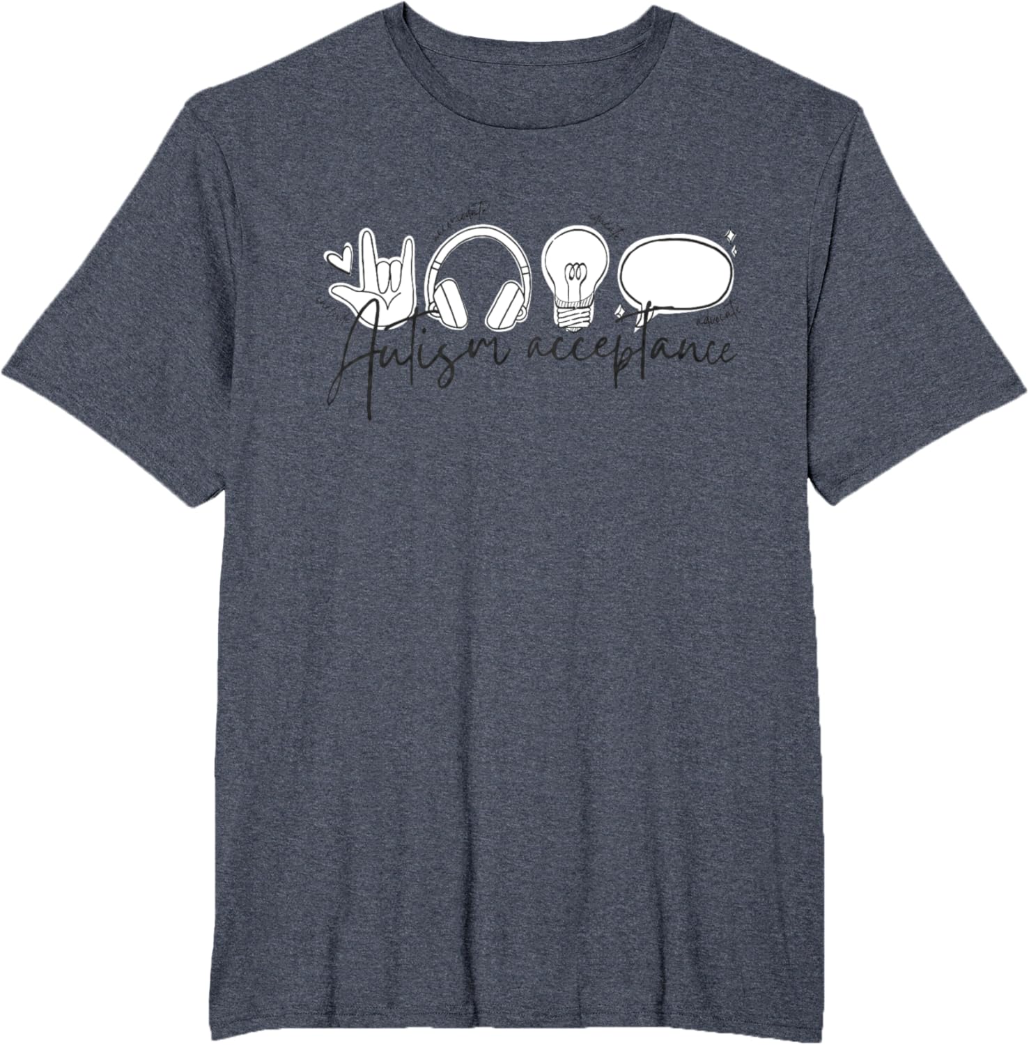 Autism Awareness Acceptance Shirt Support Mom Women Kid